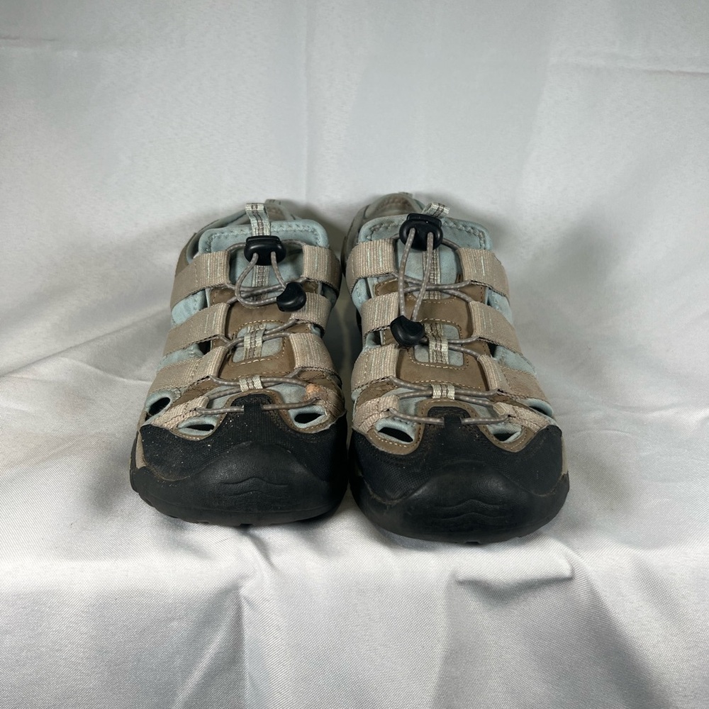 Atika Outdoor Sports Sandal With Drawstring Grey/Blue Women’s Size 11